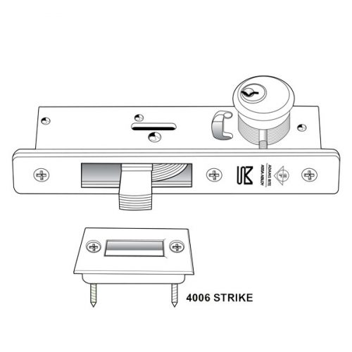 Adams Rite 1830-02-628 Bottom Rail Deadlock