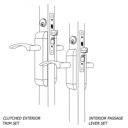 Adams Rite Dual Force 2190-301-101-32D Interconnected