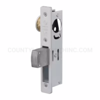 Adams Rite MS1850S-310-628 Flat Faceplate 1-1/8 Backset Satin Aluminum Clear Anodized Finish