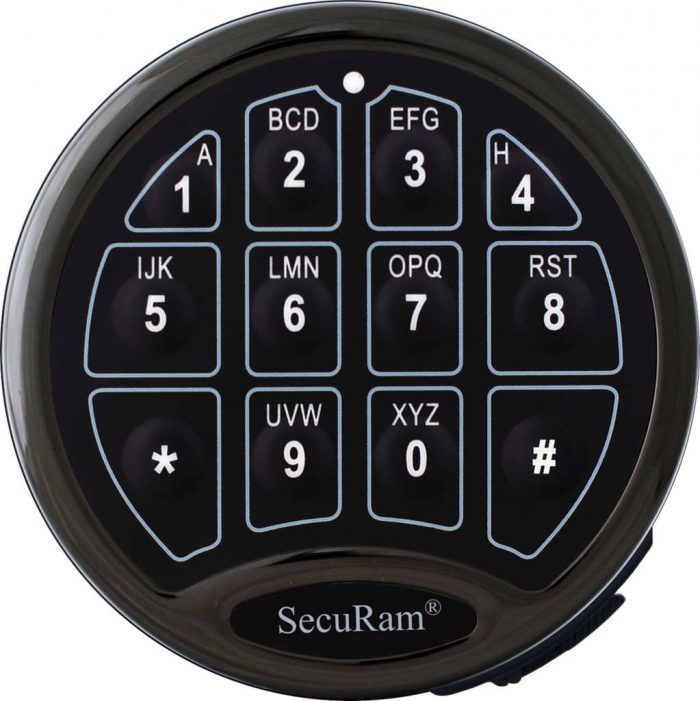 SecuRam Safe Logic Basic Keypad Blck Chrome