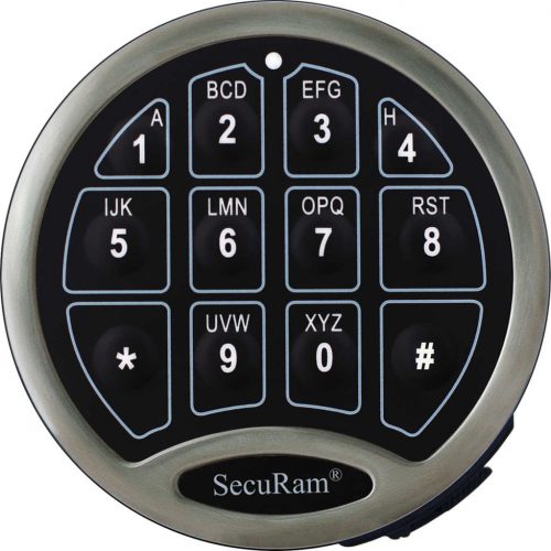 SecuRam SafeLogic Basic EC-0601ANI Nickel Keypad for Safe