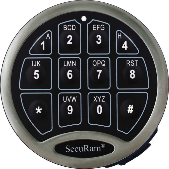 SecuRam Safelogic Basic Keypad Nickel