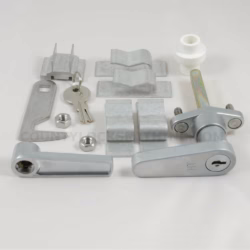 Accordion Shutter Hi-Tech L Lock Chrome