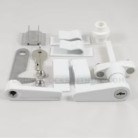 Accordion Shutter Hi-Tech L Lock White