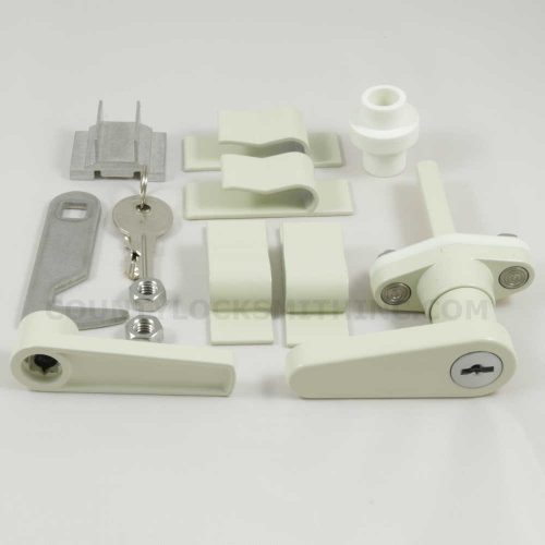 Accordion Shutter Hi-Tech L Lock Ivory