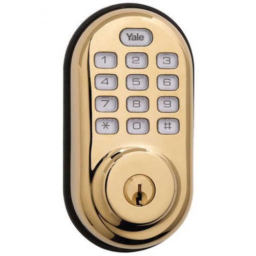 Yale Zwave Deadbolt YRD210ZW605 Bright Brass