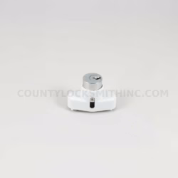 Accordion Shutter HV Push Lock White
