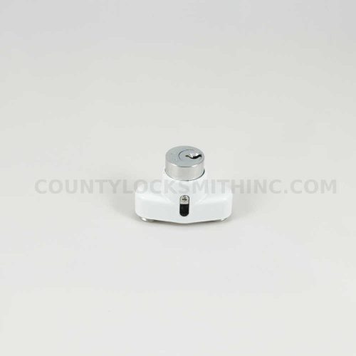 Accordion Shutter HV Push Lock White