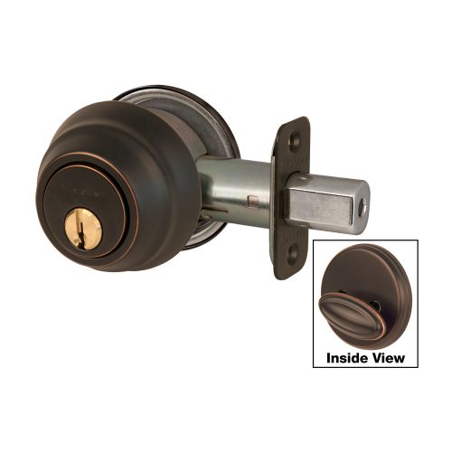 Master Deadbolt Single Cylinder DSH0612P-S Aged Bronzed