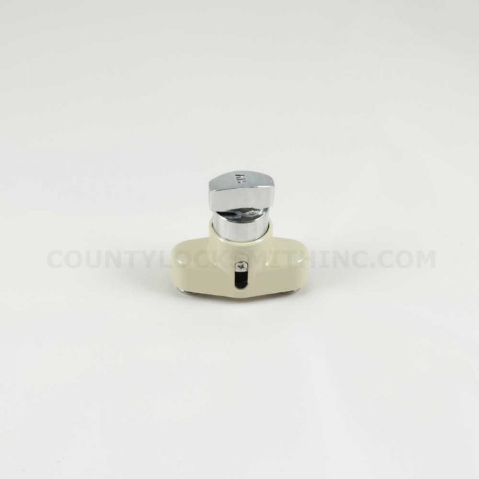 Accordion Shutter Push Lock Thumbturn Beige