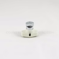 Accordion Shutter HV Push Lock with Thumbturn Color Ivory