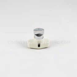 Accordion Shutter HV Push Lock with Thumbturn Color Ivory