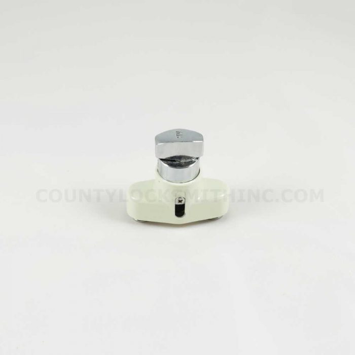 Accordion Shutter Push Lock Thumbturn Ivory