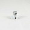 Accordion Shutter Push Lock Thumbturn White