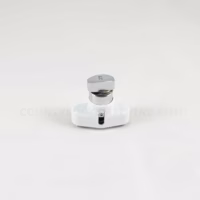 Accordion Shutter HV Push Lock with Thumbturn Color White
