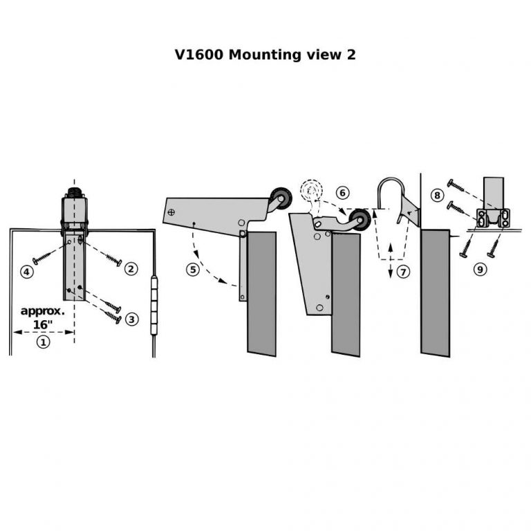 Dictator Door Closer V1600 Series for Walkin Coolers County
