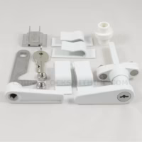 Accordion Shutter Hi-Tech L Lock White