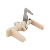 Accordion Shutter HT L Lock With Thumb Turn Beige