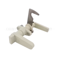 Accordion Shutter HT L Lock With Thumb Turn Ivory