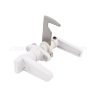 Accordion Shutter HT L Lock With Thumb Turn White