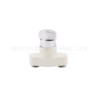 Accordion Shutter HV Push Lock with Thumbturn Color Ivory