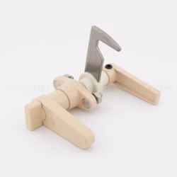 Accordion Shutter HT L Lock With Thumb Turn Beige