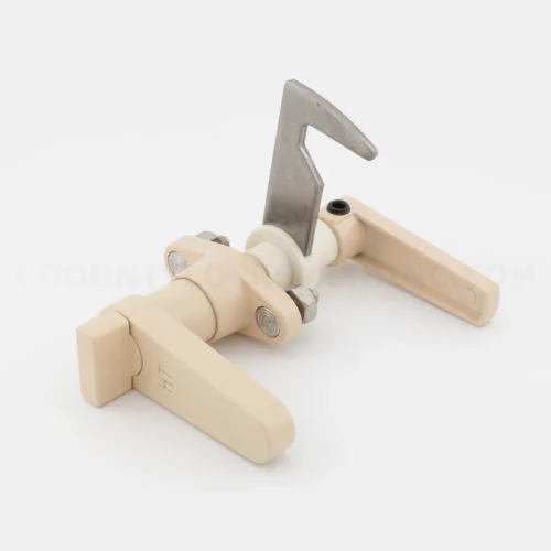 Accordion Shutter HT L Lock With Thumb Turn Beige
