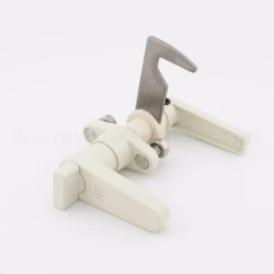 Accordion Shutter HT L Lock With Thumb Turn Ivory